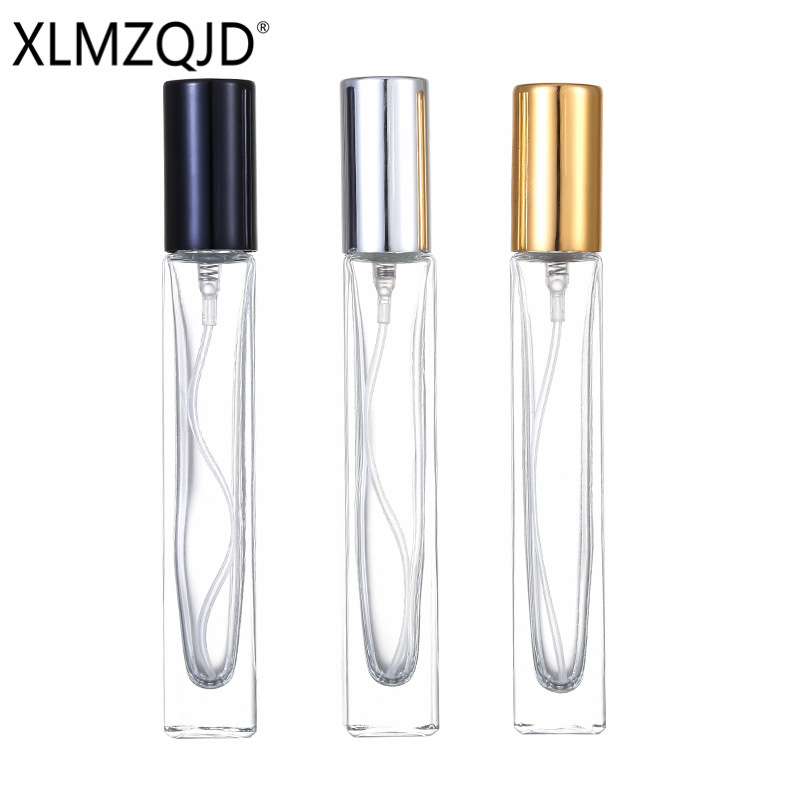 Picture of Spot supply XB86-10ml portable sample square glass bottle/sub bottle/spray bottle/press empty bottle