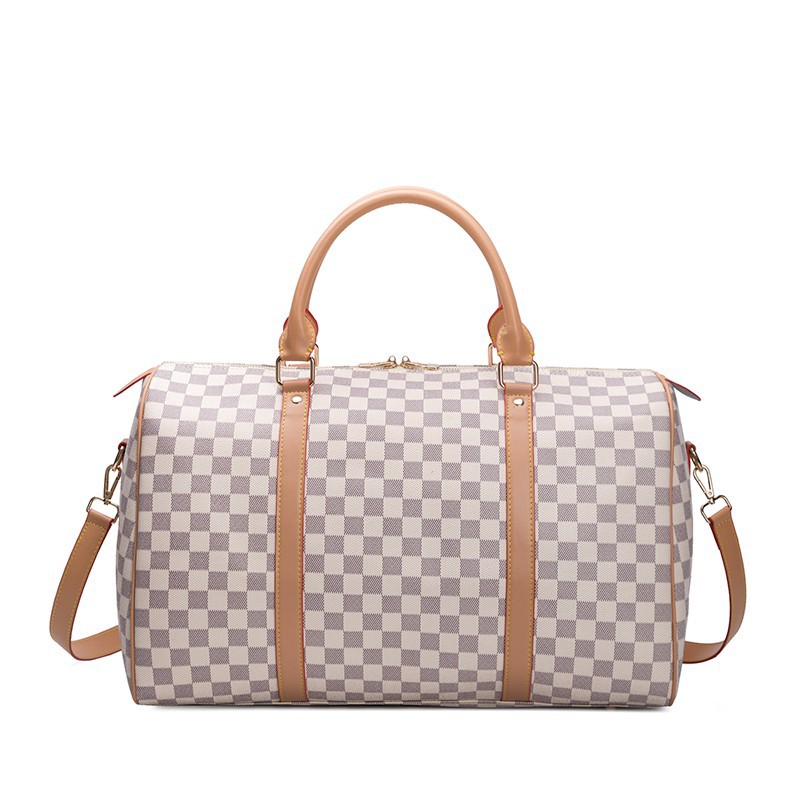 Travel Bag Waterproof Portable Large Bag Large Capacity Men's Luggage Bag European and American Fashion Brand Travel Bag Fitness Bag Men's Leather Bag
