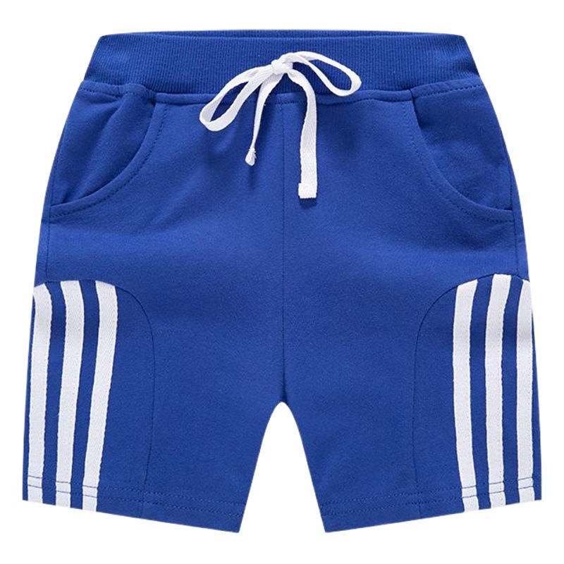 2025 New Summer Clothes New Children's Shorts Three Stripes Boys' Quarter Pants Casual Cotton Pants Manufacturer Delivery