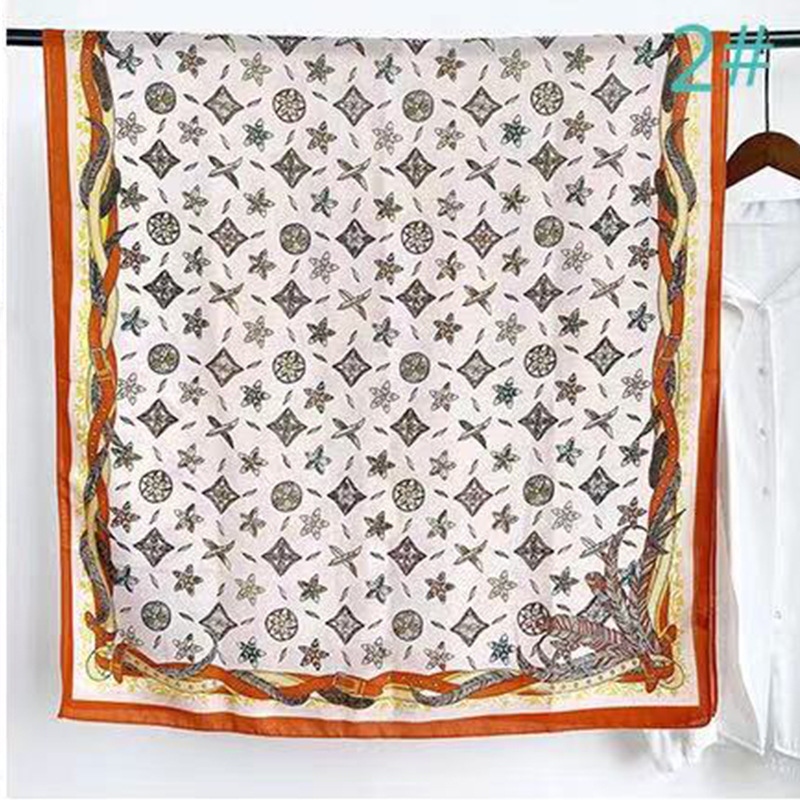 Picture of Small Large Scarf Autumn and Winter Women's Cotton and Linen Scarf Summer Lunch Break Air-conditioning Room Shawl Dual-use Travel Scarf Fashion