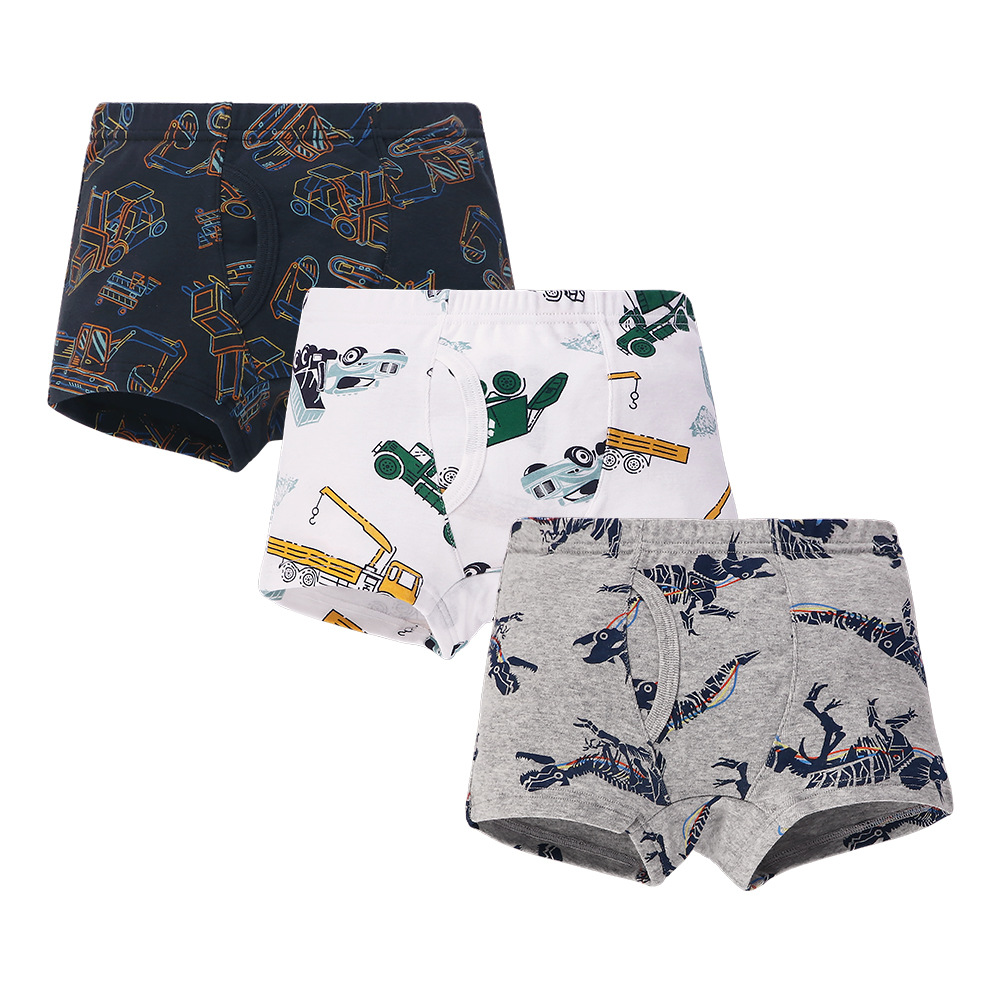 Picture of European and American boys boxer pants threaded cotton children's underwear boys boxer pants baby children's shorts wholesale