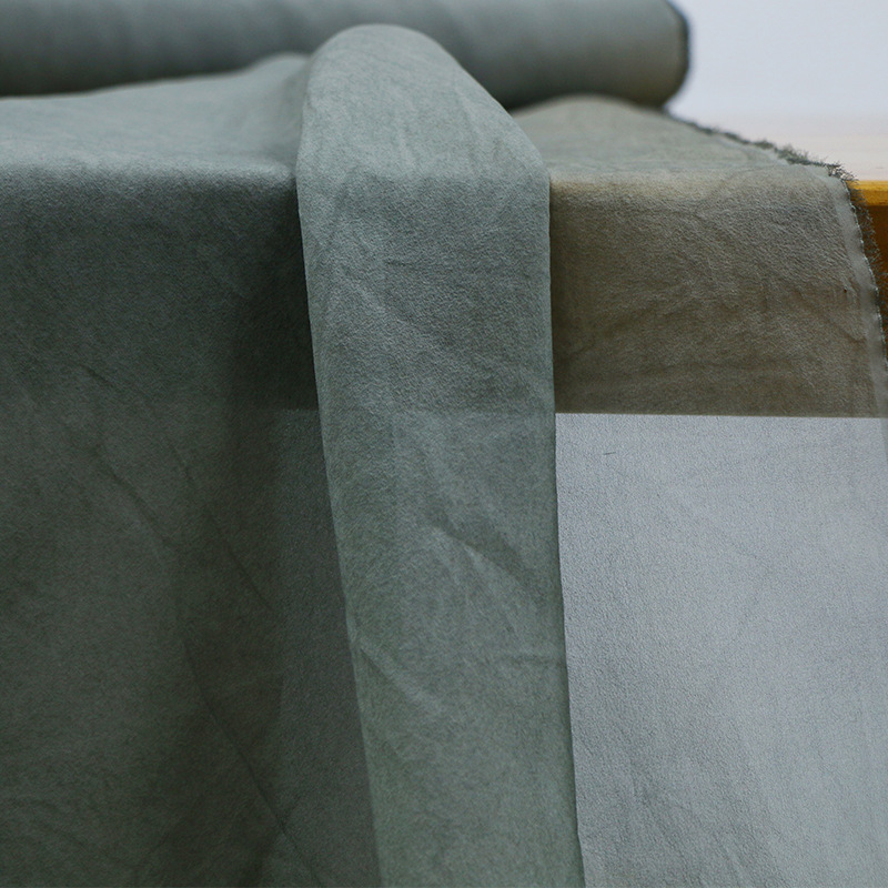 Picture of 10mm Georgette Full Score Silk Fabric Hand-fried Color Texture Mottled Light and Slightly Straight Wide Dirty Dyed Fabric