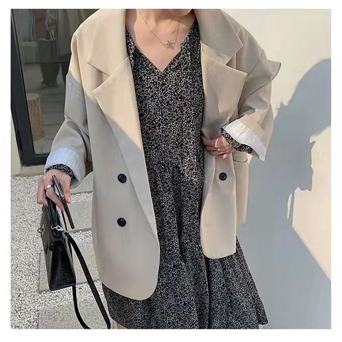 Picture of 2024 Spring and Autumn New Small Suit Jacket Women's Fashion Korean Style Loose College Style Suit Women's Top Trendy