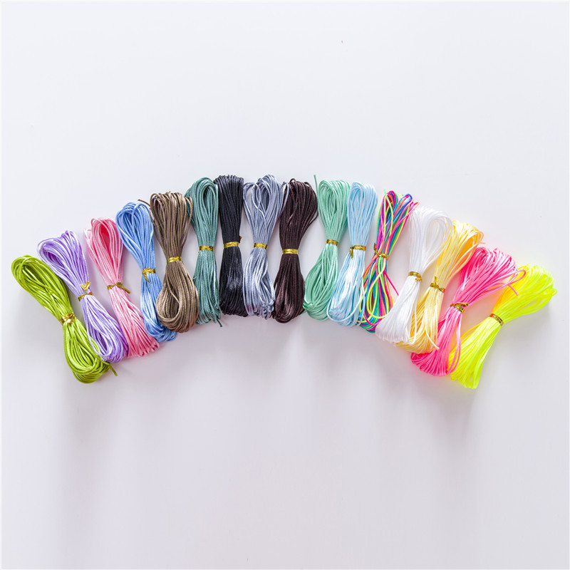 1.5mm Korean line Chinese tie satin rope hand woven rope diy satin cord 10 m