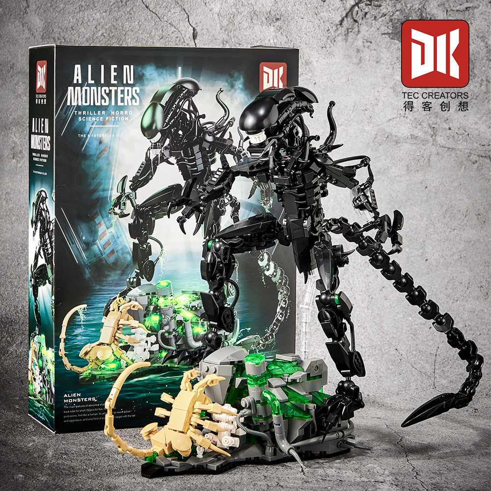 Picture of Alien Beast Children's Puzzle Compatible Lego Building Block Toy Birthday Gift Iron Blood Desktop Ornament Gift