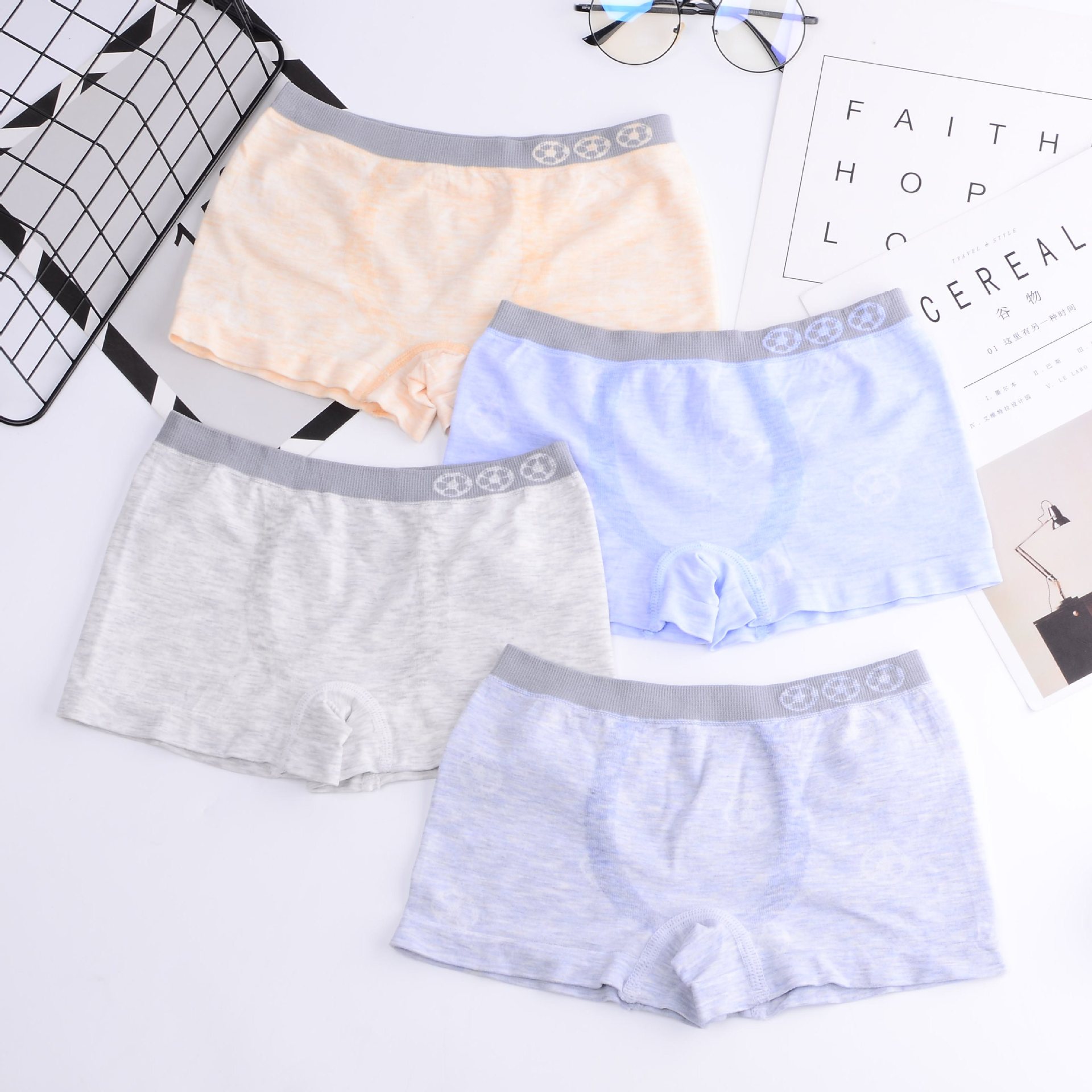 Picture of New Children's Underwear Men's Modal Baby Underwear Boys' Underwear Flat Angle 8 to 10 Years Old Middle and Big Children 16 Years Old Class A