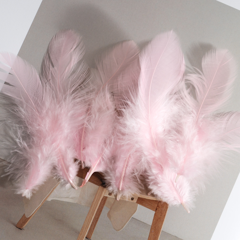 Picture of Colorful Small Feather Turkey Feather DIY Crafts Jewelry Decoration Wave Ball Gift Box DIY Filling Material