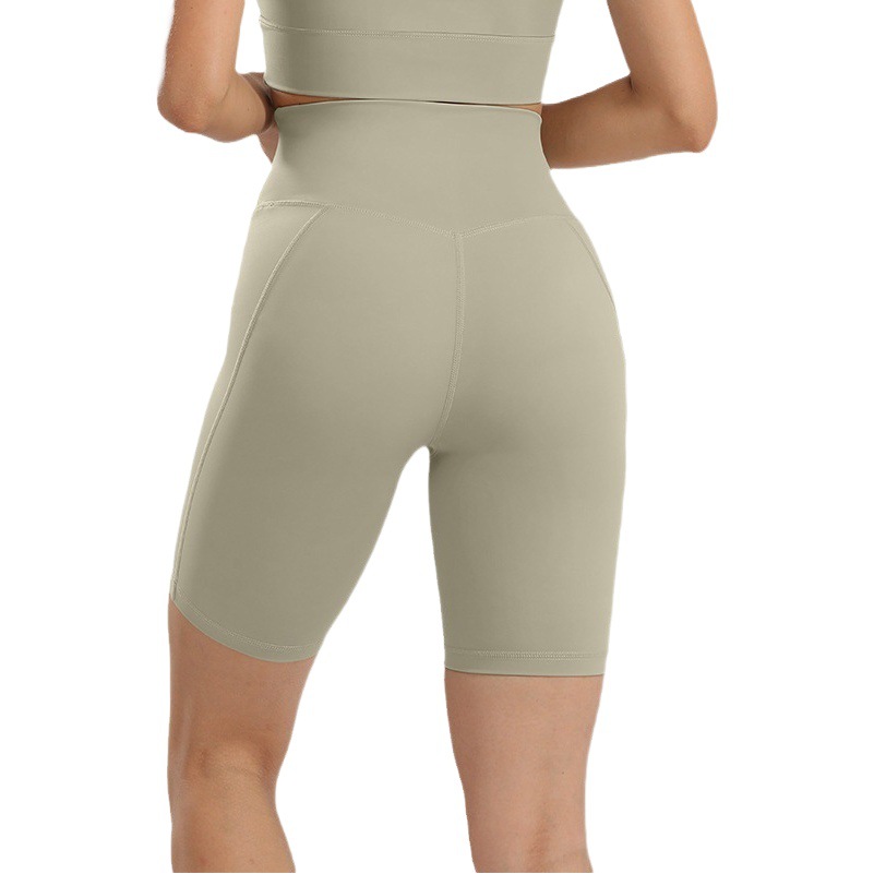 Yoga Pants Hip Lifting Pants Shorts Women's Quick-drying High Waist Belly Tight Pants Fitness European and American Peach Yoga Pants