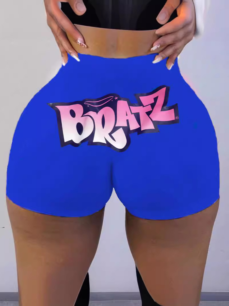 Picture of Cross-border Hot Letter Hip Fitness Sports Leisure European and American Style Women's Shorts