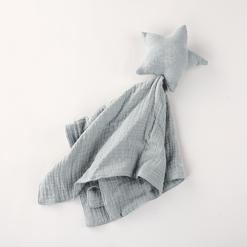 Picture of Pure Cotton Double-layer Gauze Baby's Spit Towel Sleeping Bag Blanket Doll Baby's Ambience Towel Entrance Rabbit Blanket