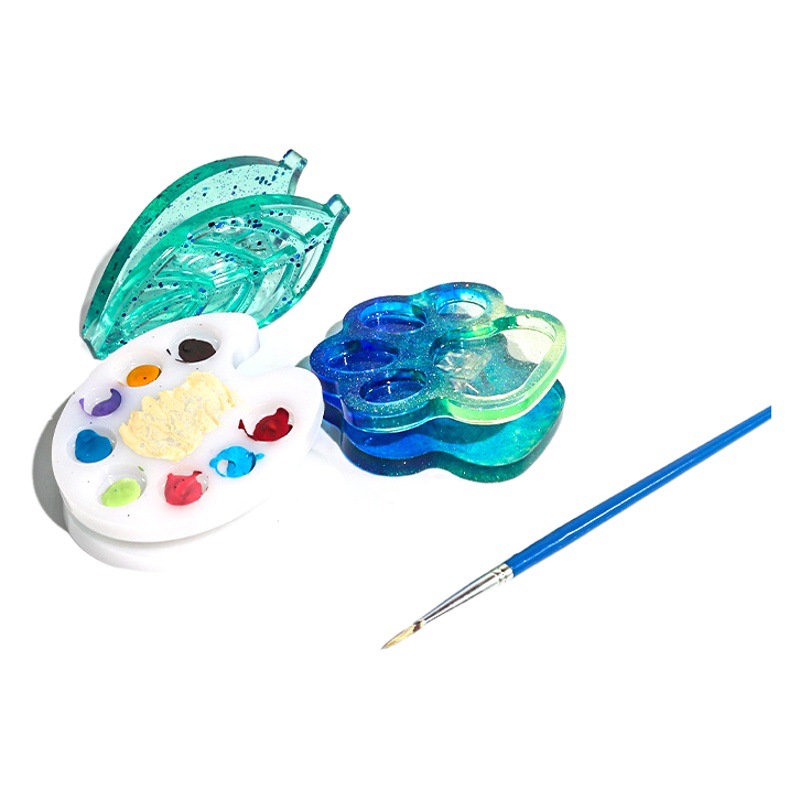 Triumphant diy glue drop mold pigment palette sketching plate silicone mold cross-border exclusive