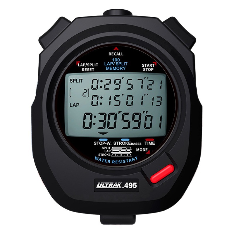 Electronic stopwatch DT495A Dingerzhi ULTRAK Osek 100 Channel 3 Row Display Timer Track and Field Training
