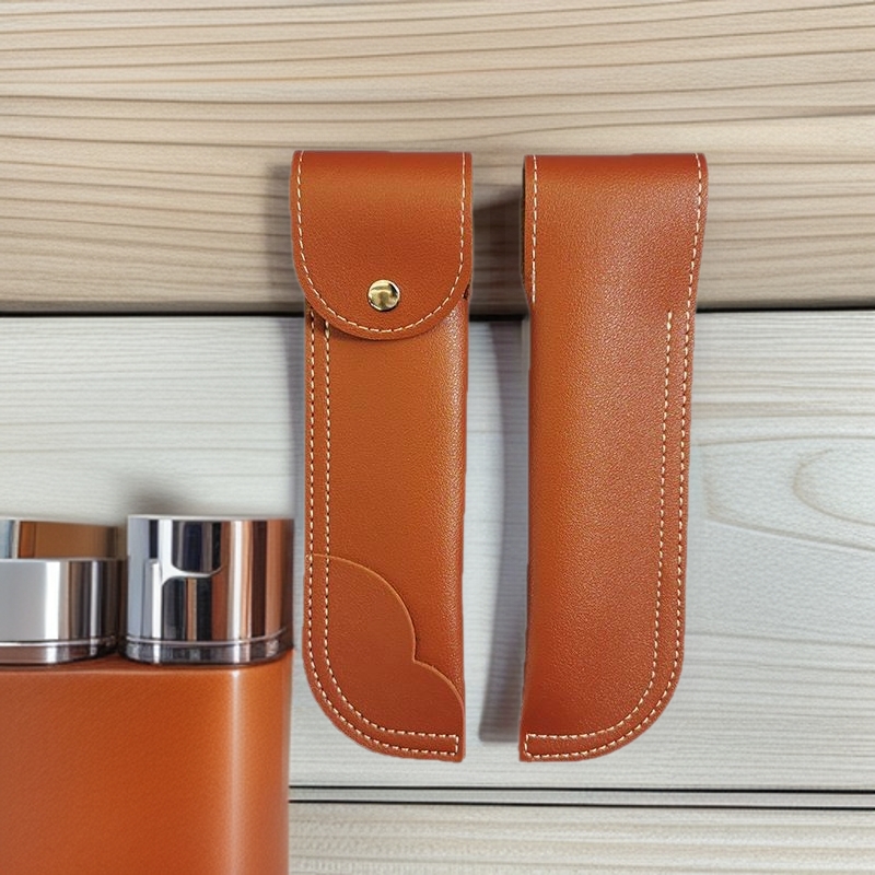 Shaving Razor Leather Case Barber Shop Professional Portable Old-fashioned Razor Bag Hairdressing Shave Storage Tool Single Handset
