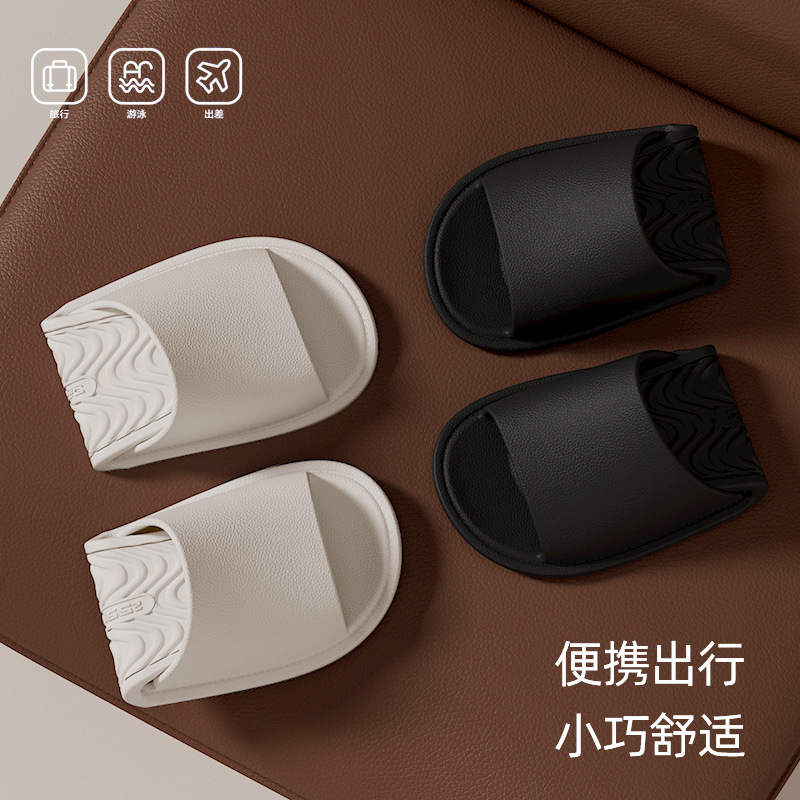 Business Trip Foldableable Couple Hotel Bathroom Bath Non-Slip Eva Slippers Home Indoor Sandals for Men and Women