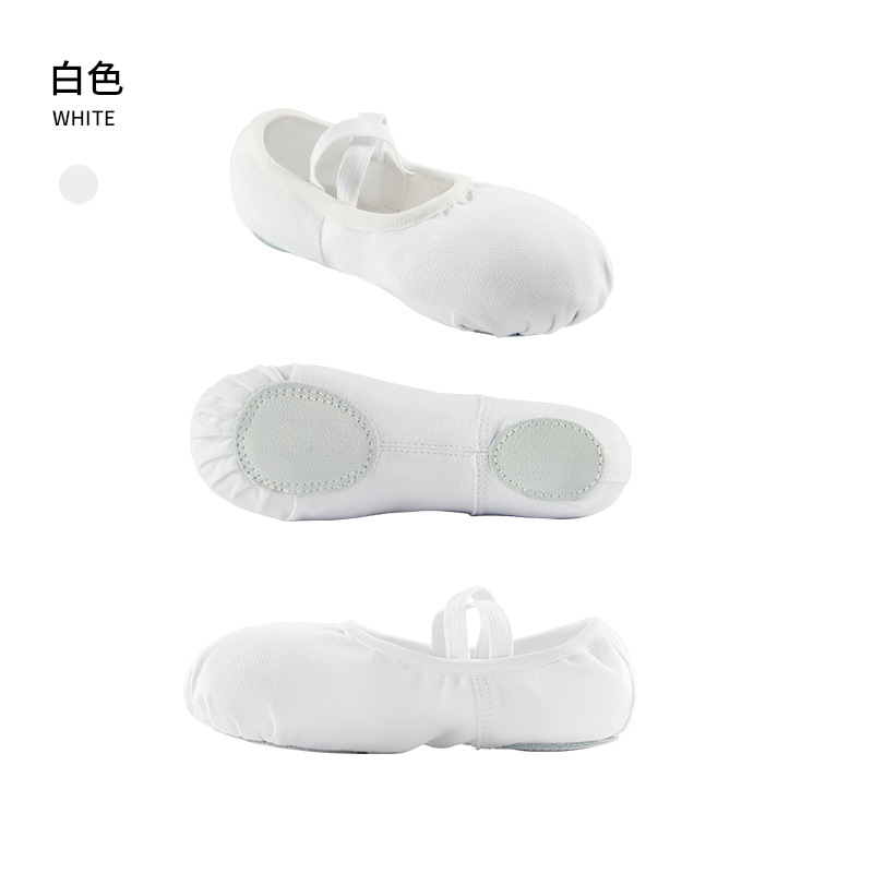 Picture of Children's Meat Pink Dancing Shoes Lace-up Free Dancing Shoes Adult Cat Claw Soft-soled Shoes Canvas Practice Shoes Ballet Shoes