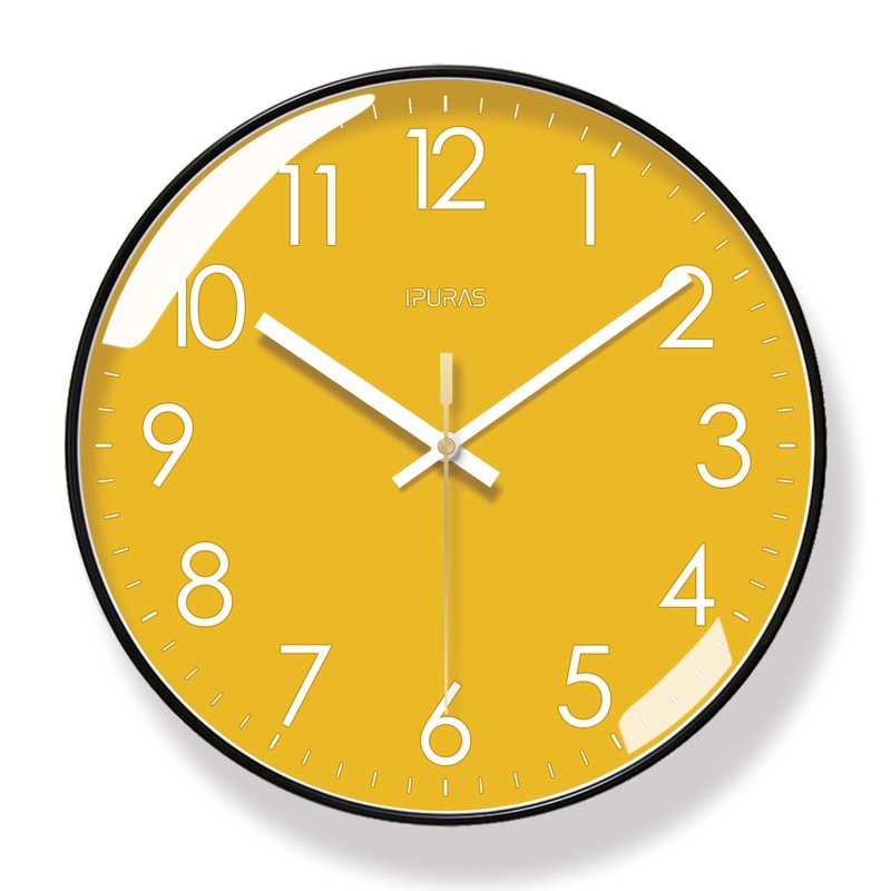 Picture of Yipula 6966 Simple Scandinavian Wall Clock Living Room Clock Fashion Creative Clock Silent Sweep Second Quartz Clock