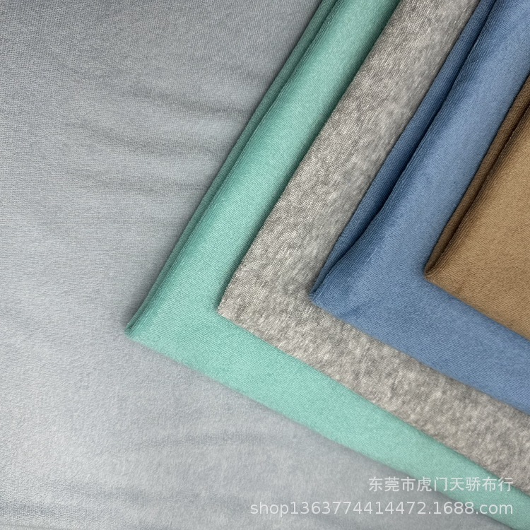 Spot supply knitted polyester cotton one-sided terry cloth 210 grams knitted CVC terry cloth one-sided polyester cotton terry cloth