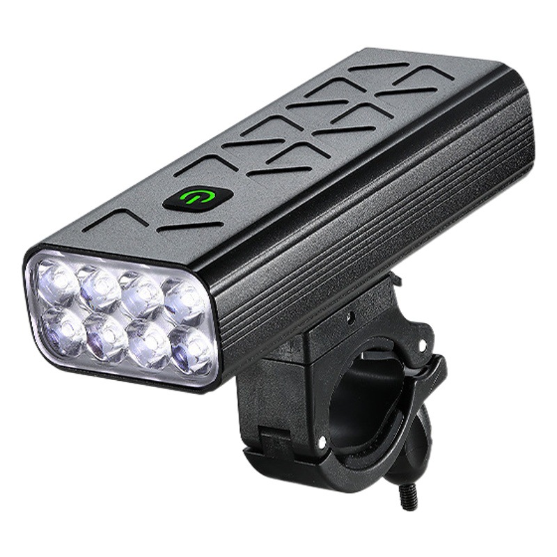 Bicycle Light Cross-border 3500 Lumens 8-light Car Light Night Riding Super Bright Headlight Rechargeable Strong Light Riding Equipment