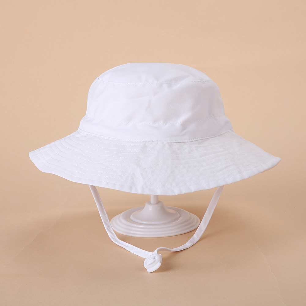 Picture of Spring and summer European and American new sun hat for boys and girls baby breathable quick-drying beach hat for children sunscreen adjustable fisherman hat
