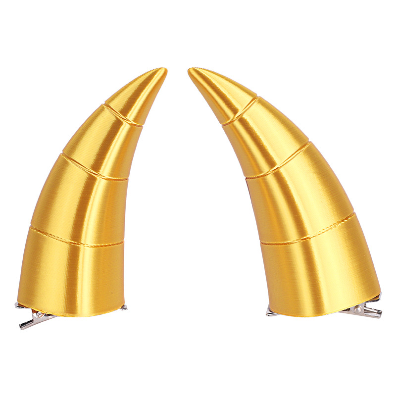 Picture of cosplay Universal Black Devil Horn Horn Halloween Headwear Accessories Props Cos Anime Hairpin 3D Headwear