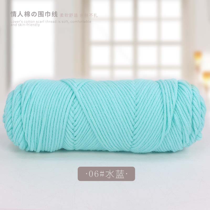 Picture of 8 strands of lover cotton wool scarf thread milk cotton baby thread stick needle thread thick thread stamp embroidery thread 8 strands of acrylic