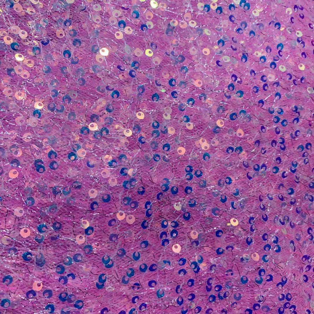 Picture of 3mm partial hole double mesh gold and silver silk gradient sequin embroidered fabric sequin fabric fashion women's children's clothing accessories