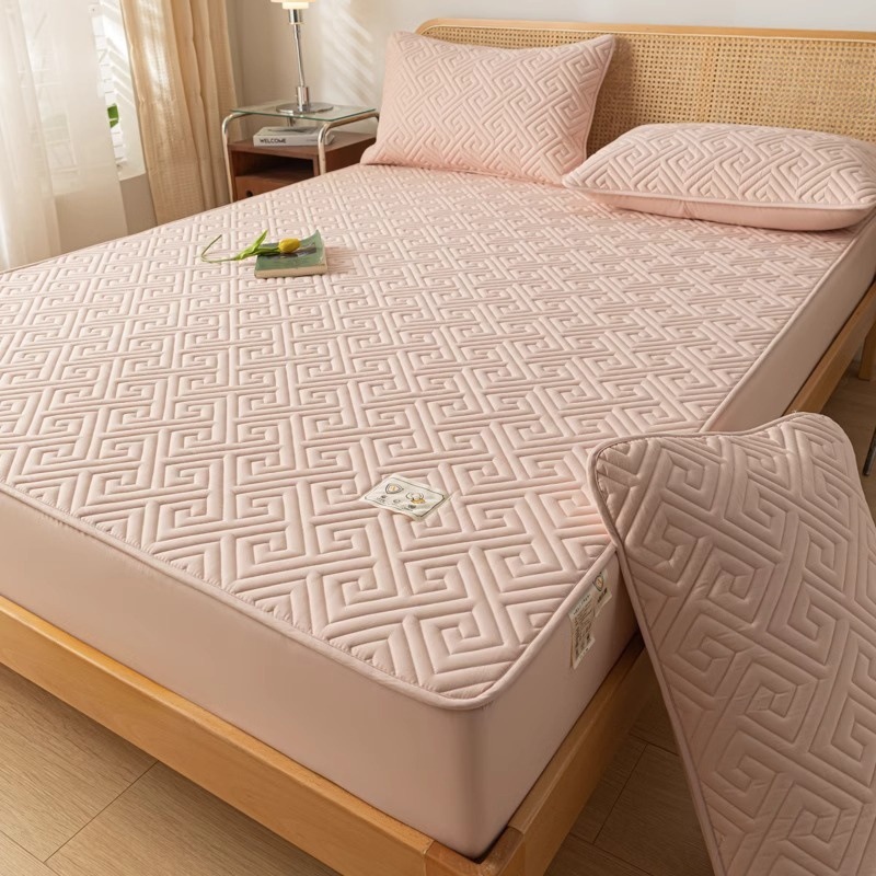Picture of Waterproof urine-proof bed hat single piece thickened Simmons mattress protector all-inclusive bedspread 2024 new all-season universal