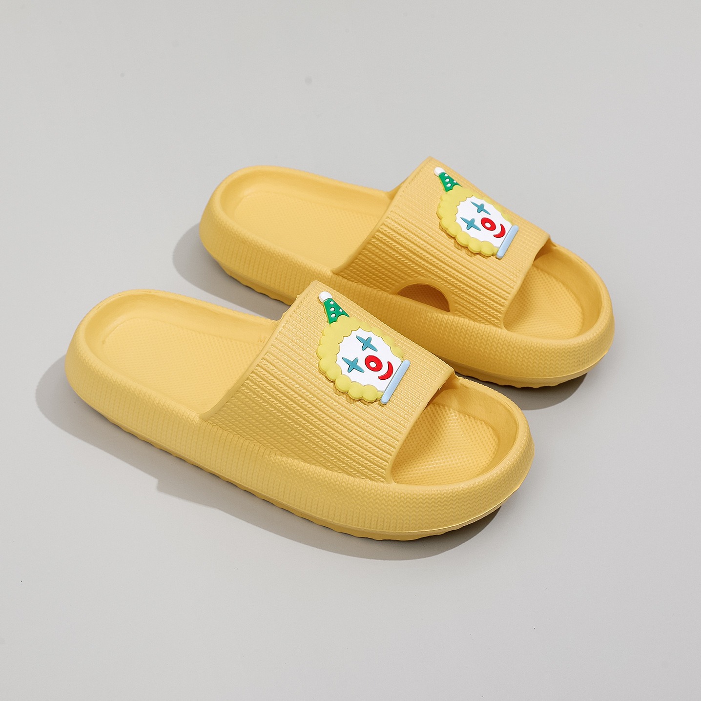 Summer simple soft bottom thick bottom non-slip deodorant eva shit feeling home outdoor bathroom slippers female cross-border plus size