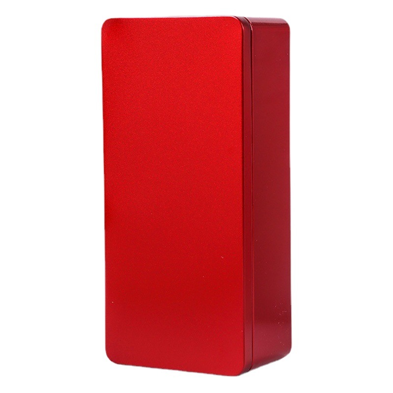 Tinplate Rectangular Iron Box Empty Box Tea Packaging Box Health Products Wolfberry Biscuits Storage Gift Packaging