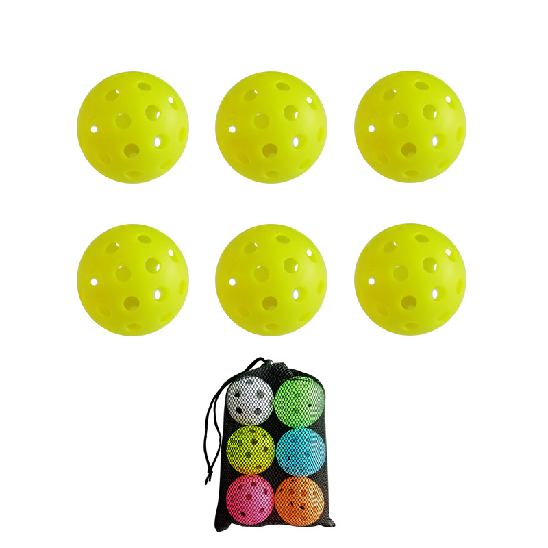 Picture of Cross-border hot selling luminous pick luminous ball Net luminous pick ball 40-hole PE hole Ball 6 pcs/bag factory direct sales