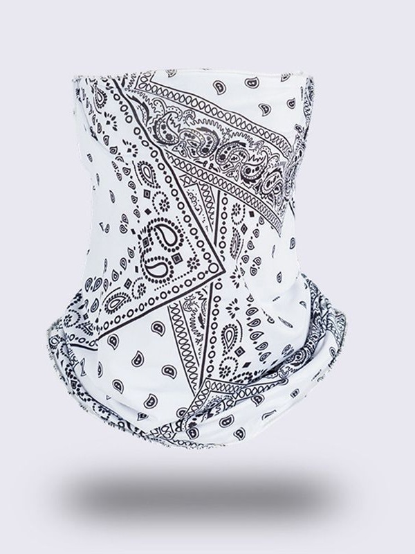 Picture of Ice Silk Ear Hanging Mask Triangle Towel Neck Set Mesh Sunscreen Outdoor Riding Fishing Windproof Scarf Men's and Women's Face Towel Summer