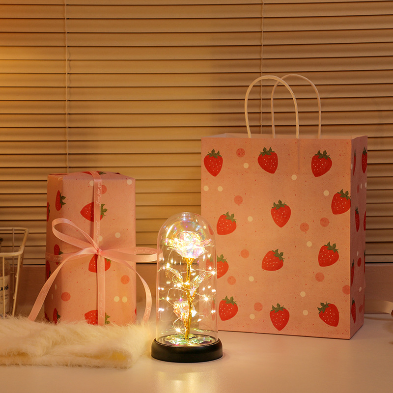 Picture of Immortal bouquet rose night light ornament bedroom decoration birthday gift for girlfriend girl children student Qixi Festival