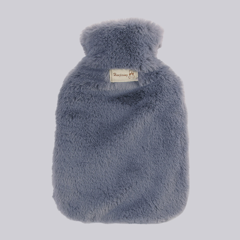 Picture of Cross-Border Spot Logo Thickeneded Plush Cloth Cover Hand Warmer Bag Hot Water Bag Filled with Water Hot Water Bag Hand Warmer Pvc