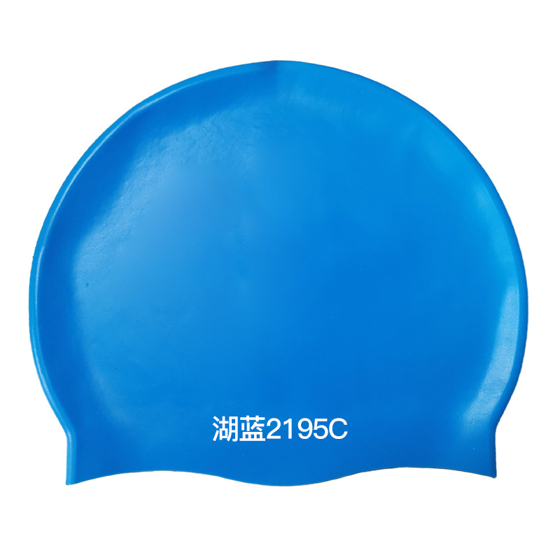 Picture of 2025 Silicone Swimming Cap Wholesale Solid Color Waterproof Diving Cap Plus No Head Swimming Cap Adult Swimming Equipment