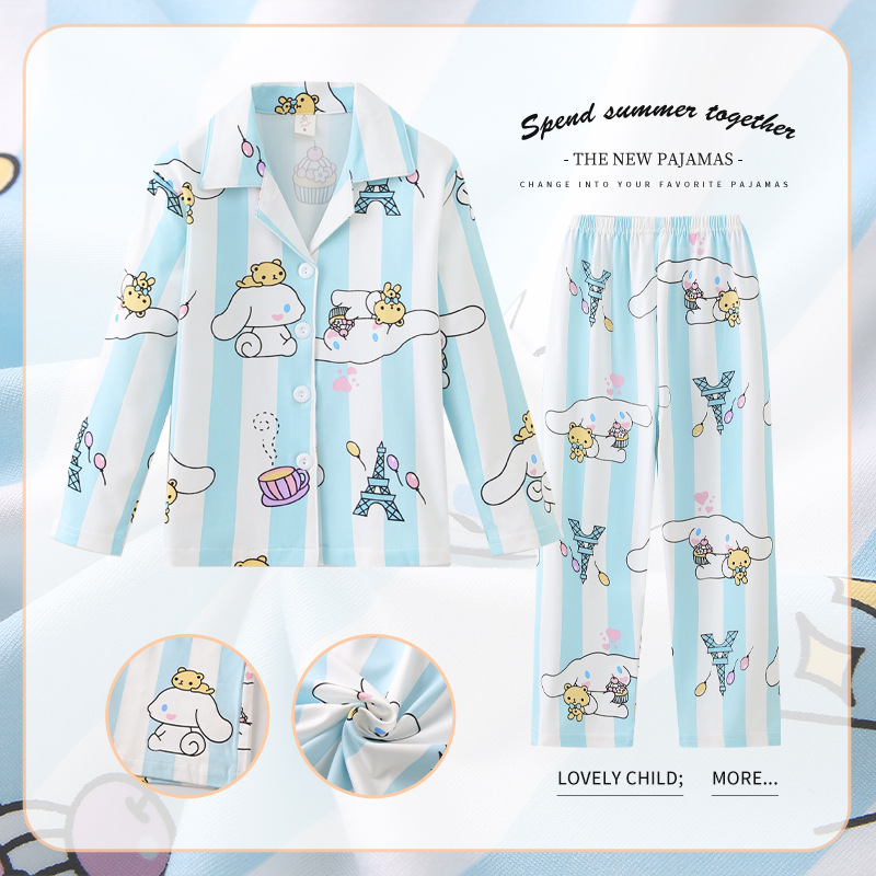 Picture of South Korea children's clothing spring and autumn children's home clothing suit summer long sleeve pajamas women's casual home clothing women's children's clothing wholesale