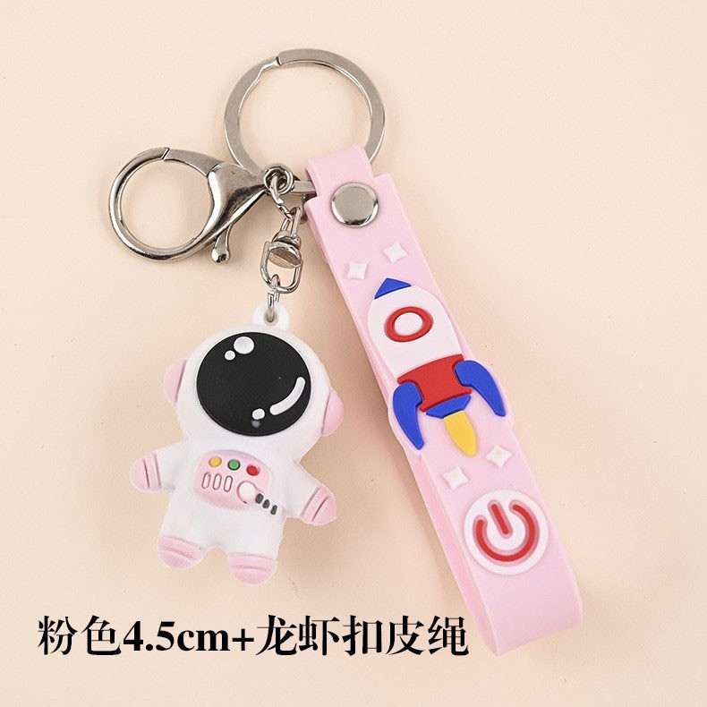 Picture of Spot cartoon astronaut keychain ornaments cute schoolbag anti-lost spaceman doll pendant handbag accessories