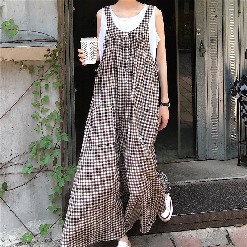 Spot Summer Loose Wide-Leg Pants Spring 2024 New Student Overalls Women's High-Waisted Nine-Point Pants