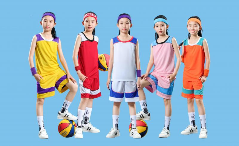 Zhongda Children's Basketball Uniform Suit Student Competition Training Camp Basketball Uniform Quick-Drying Breathable Jersey Printing 603