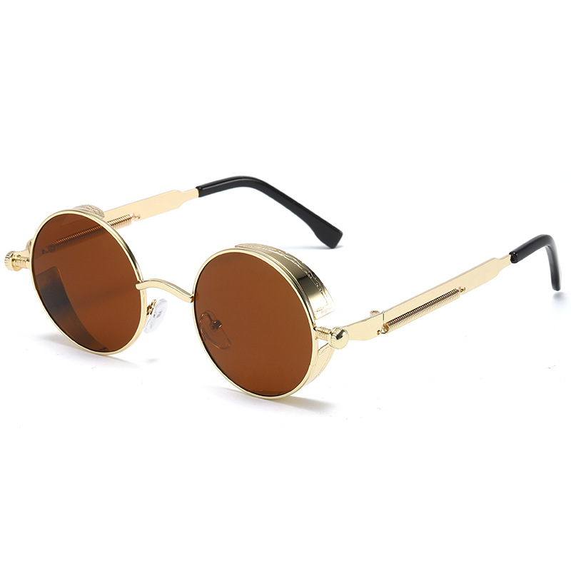 Picture of Steampunk Glasses New Fashion Round Sunglasses European and American Retro Glasses Trendyy Sunglasses for Men and Women