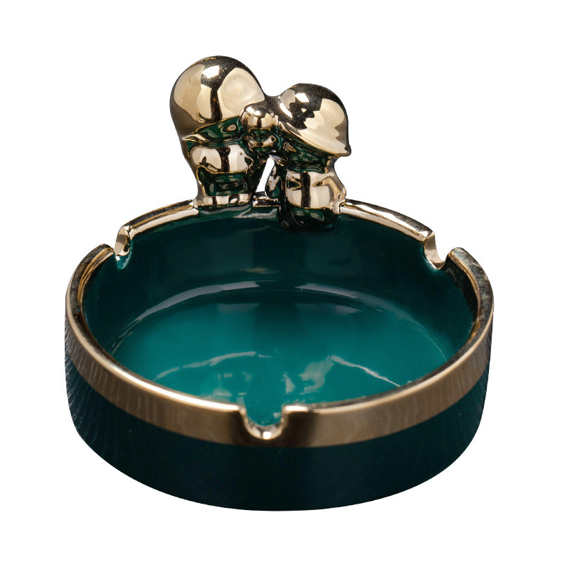 Picture of Ceramic Ashtray for Home Use, Cute, High-End, Light Luxury, Simple, Hotel Business Style, Simple Ashtray, Creative Ashtray