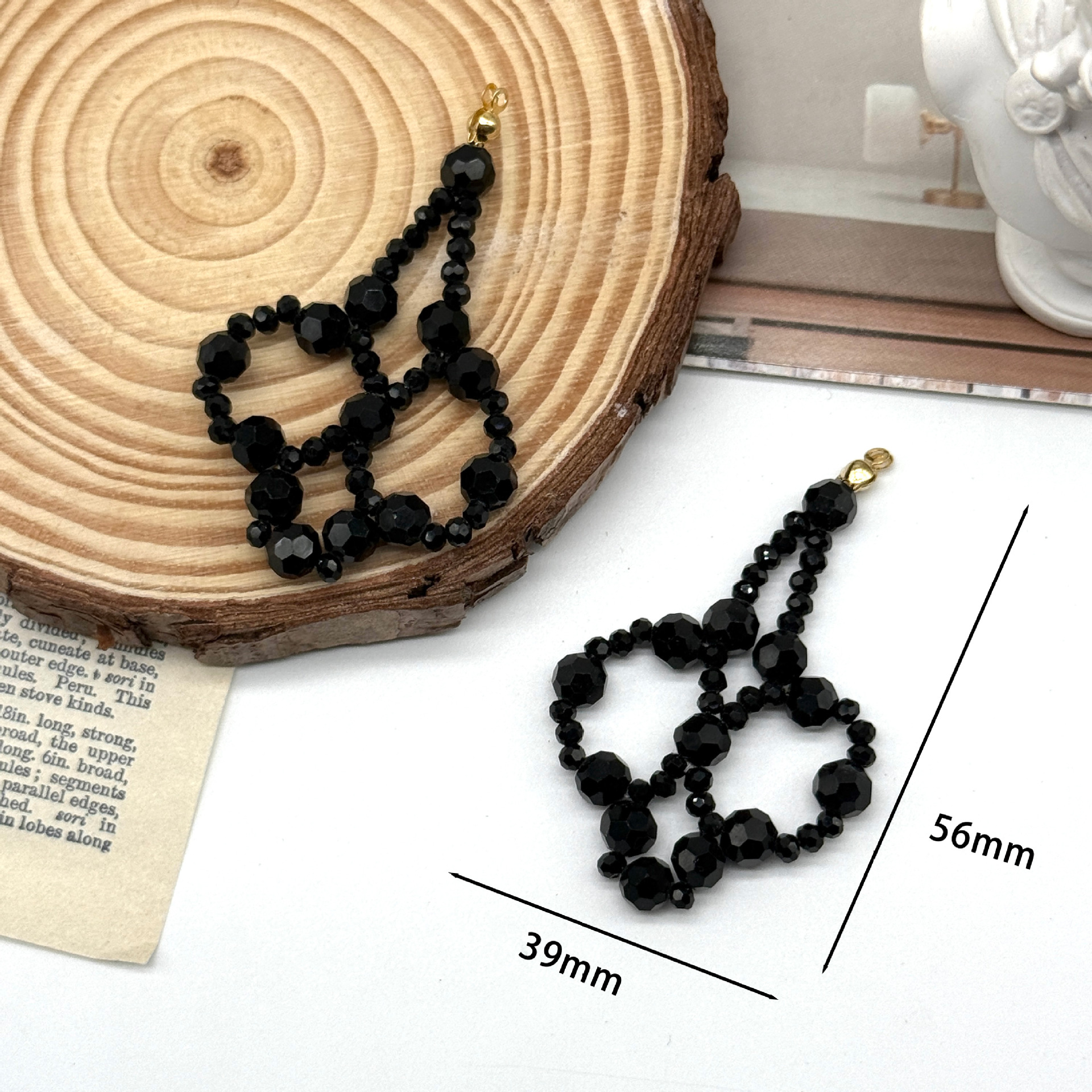 Picture of Handmade DIY woven sunflower flower semi-finished earrings, hair accessories, bags, pendants, accessories