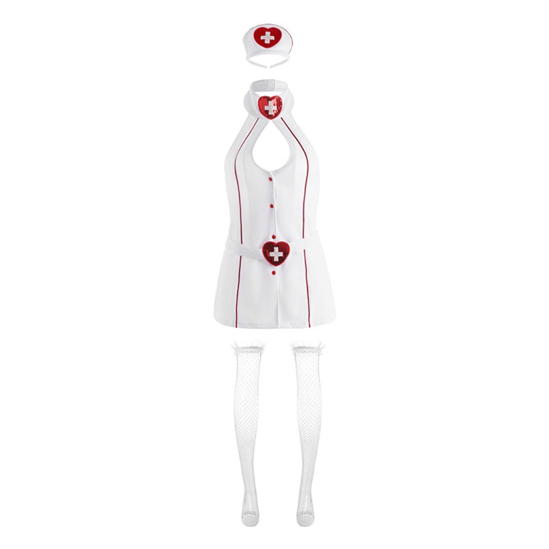 Jinya new sexy lingerie sexy nurse uniform seductive passion role play pure desire suit wholesale 66