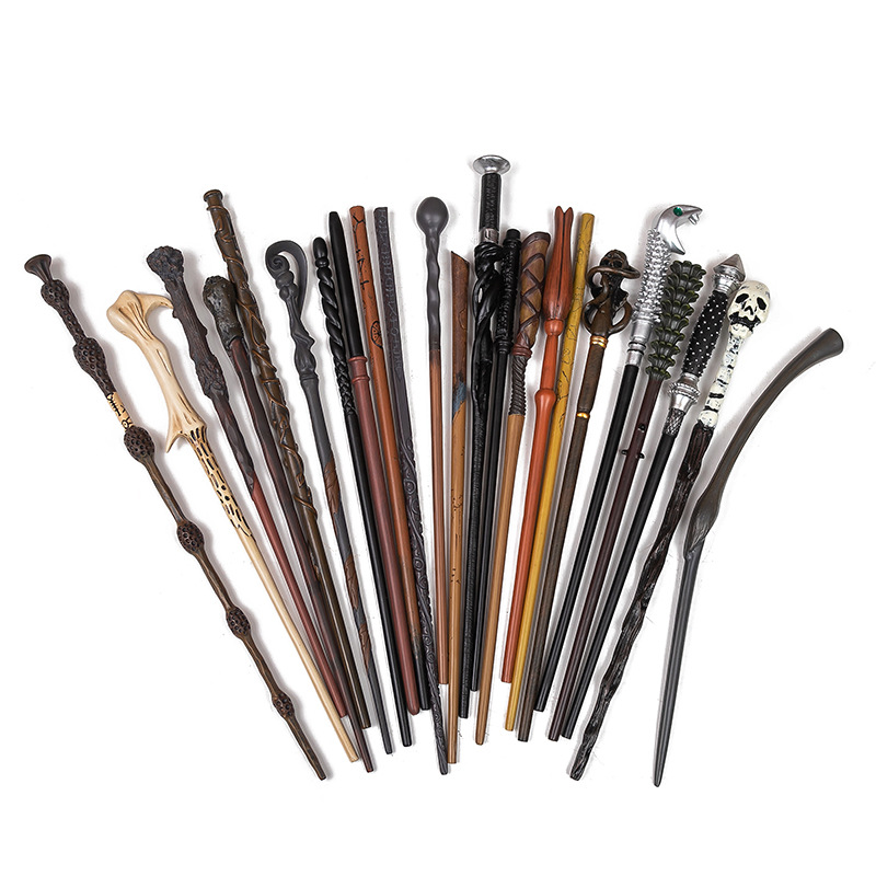Picture of Harry Magic Wand Hermione Magic Wand Dumbledore cos Props Halloween Metal Core in stock Bare Wand