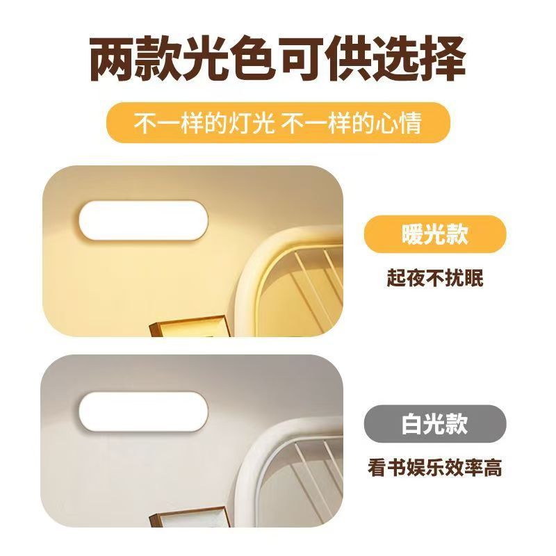 Picture of Human Body Intelligent Induction Night Light Charging Button Dormitory Lamp Press Lamp Bedside Lamp Camping Lamp Eye Protection Wholesale