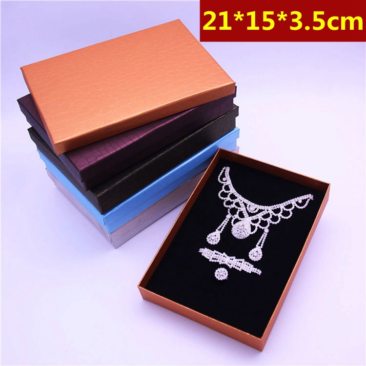 Wholesale Necklace and Earring Jewelry Packaging Box, Universal Gift Box with Lid, Large Jewelry Set Box