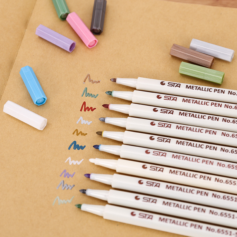 Starsta6551 Paint Pen Album Pen Metal Pen Photo Pen Color Pen Marker