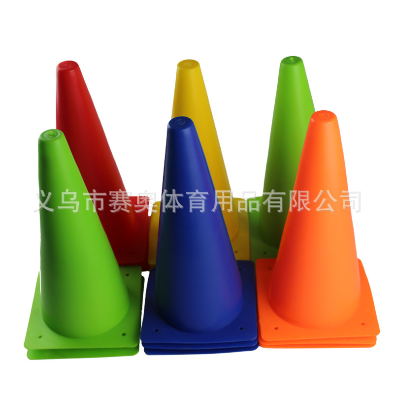 Picture of Wholesale 18cm Football Sign Bucket Sign Cone Road Sign Barricade Training Cone Obstacle Soccer Training Sign Barricade