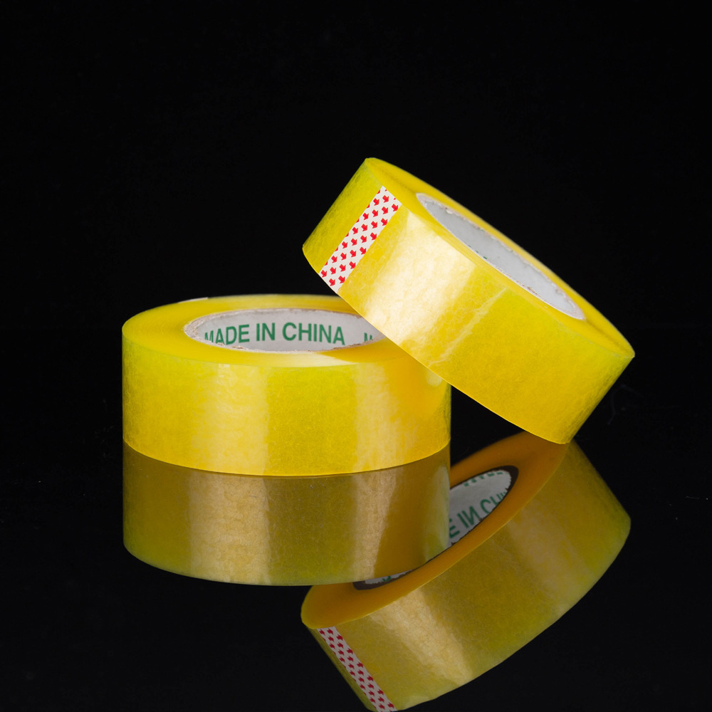 Picture of A large number of wide tape wholesale transparent tape large roll whole box sealing tape yellow tape express packing tape packaging