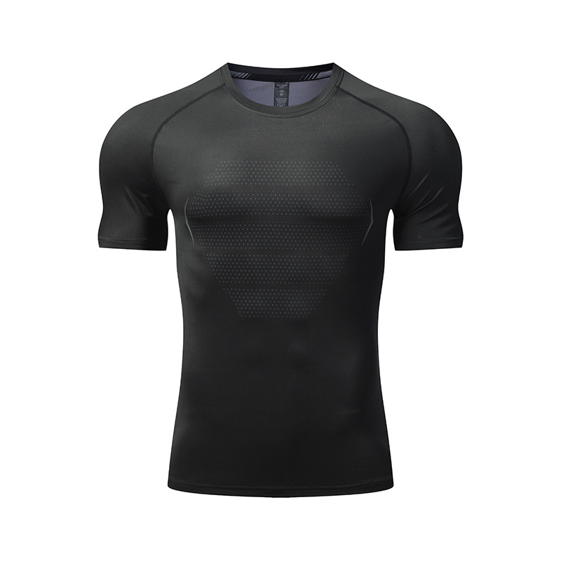 Picture of LULU quick-drying sports T-shirt men's summer casual Ice Silk breathable top thin outdoor running fitness training clothes
