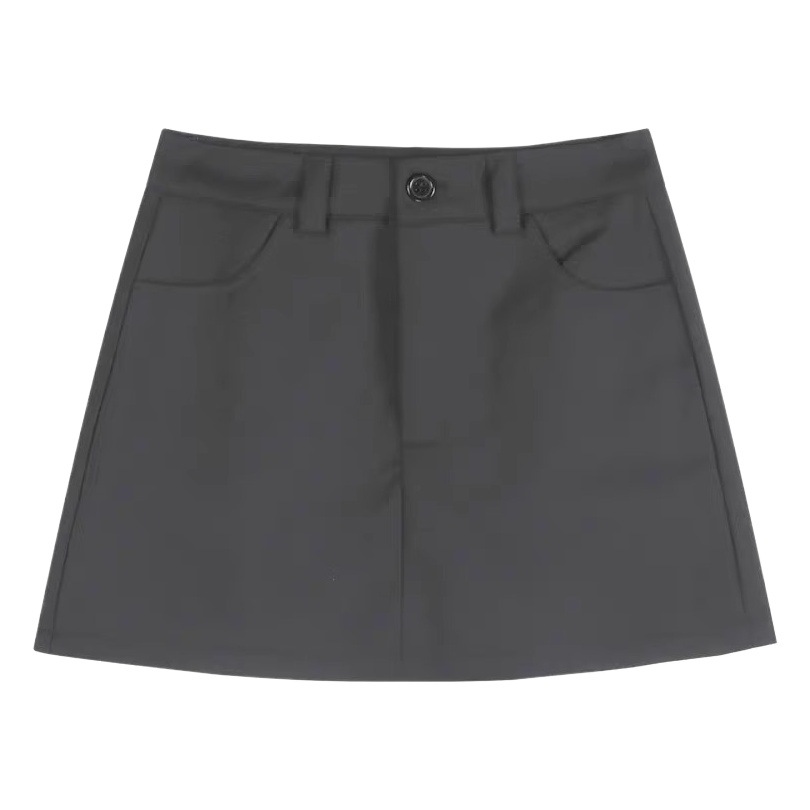 Suit Short Skirt Women's Spring 2024 New College Style High Waist Slimming Skirt A- line Fashionable Korean Hip Skirt